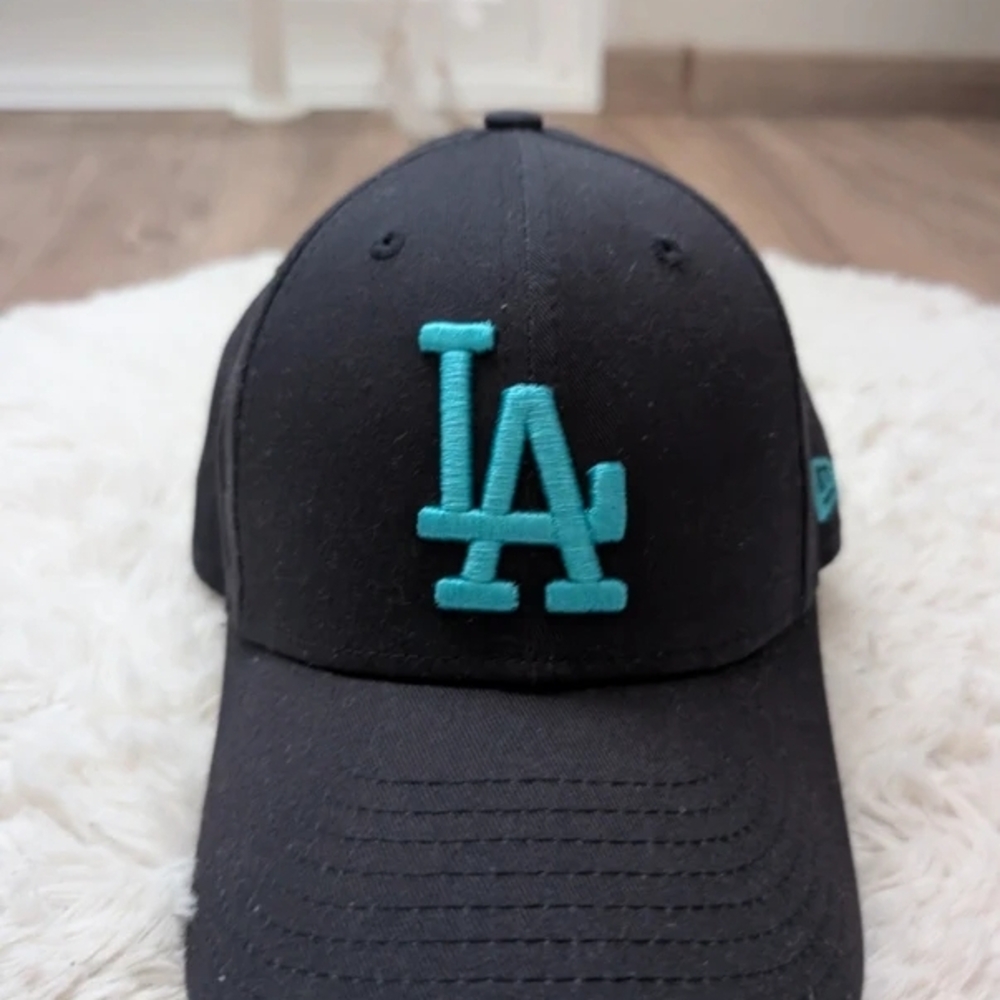 New Era Kids LA Cap - Black with Teal Logo
